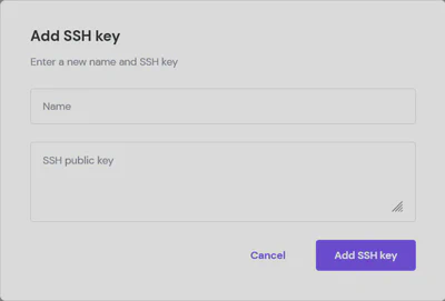 Add public key