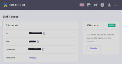 SSH Enabled